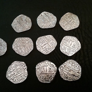 Common Metal Coins - Shiny Silver (set of 10)