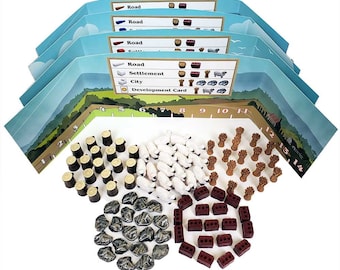 Catan™ compatible Deluxe Resource Tokens (2-4 player set) (set of 95)