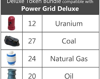 Power Grid™ Deluxe compatible Deluxe Token Bundle (set of 83)