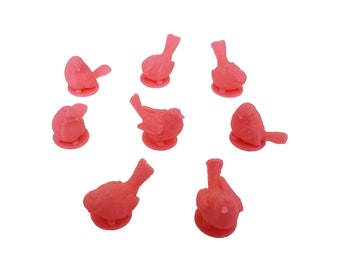 Birds compatible with Wingspan - Pink (set of 8)