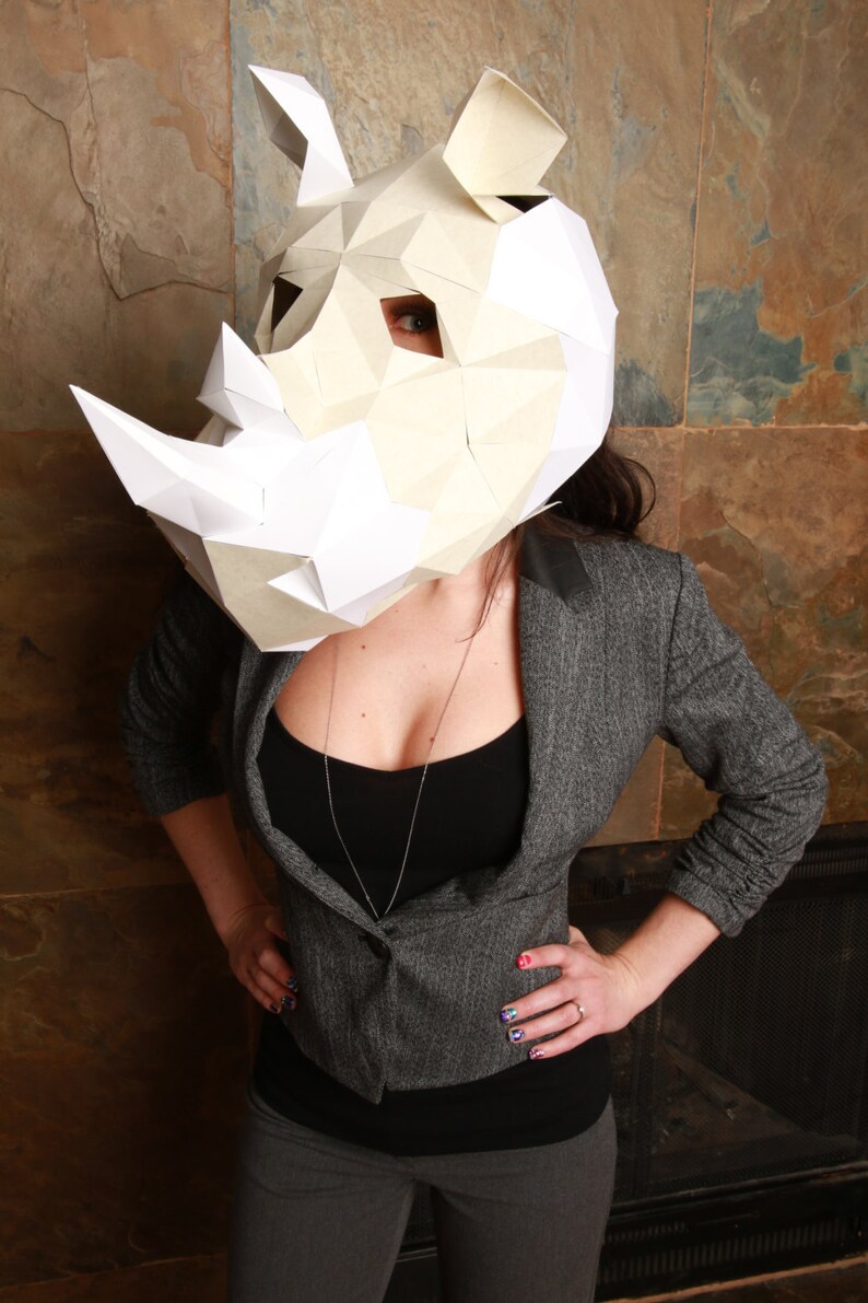 Paper Rhino Mask image 2