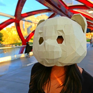 Teddy Bear Paper Mask image 2
