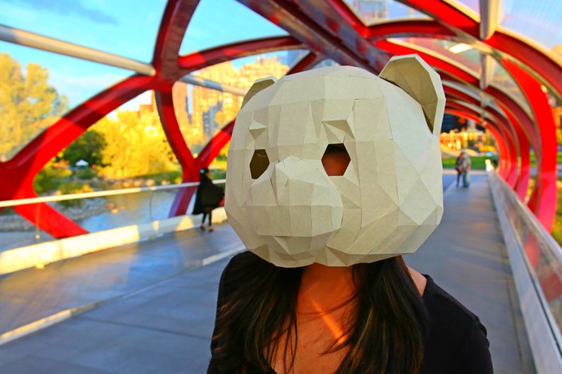 Teddy Bear Paper Mask image 2