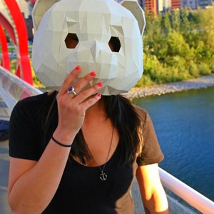 Teddy Bear Paper Mask image 5