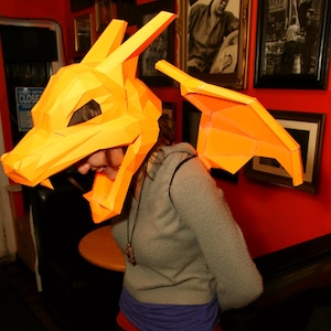 Charizard Paper Mask & Wings image 2