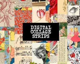 Collage Snippets for Scrapbooking, Junk Journals, Journaling, Paper Crafts and DIY