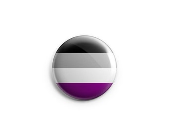 Asexual Pride Flag Button, Ace Pride Day