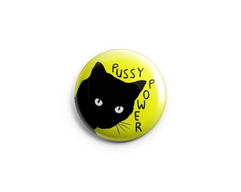 Pussy Power, Feminist Badge, feminist putton