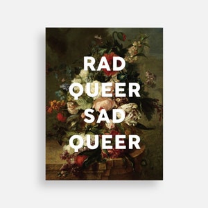 Carte postale queer triste Rad Queer