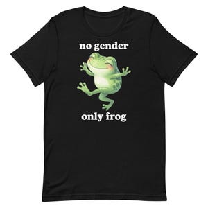 No gender only frog tshirt, genderfluid tee, genderqueer, demiboy, demigirl, agender shirt
