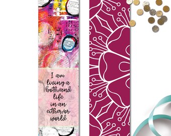 Bookmark - Literary Bookmark - Book Lover Gift - Bookworm Gift - Graduation Gift - Gift for Her - Stocking Stuffer