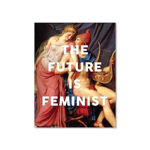 L'avenir est féministe, carte postale, féminisme, droits des femmes, cadeau pour elle