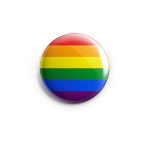 Gay Pride button, Rainbow flag, pin, badge, LGBT pride, queer pride badge, Pride Day