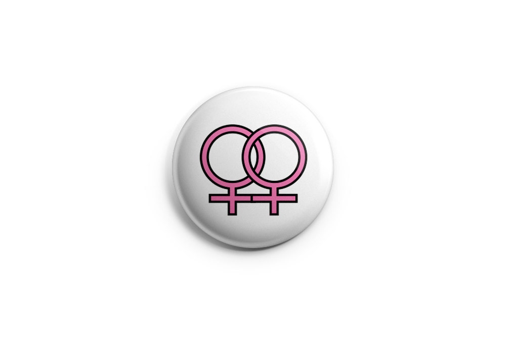 Lesbian Pin Lesbian Badge Lesbian Button 125 Etsy 