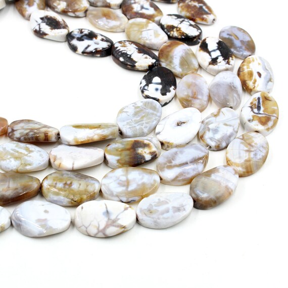flat agate beads