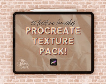 Procreate Texture Brush Pack, iPad Stamp Brushes, Paper Texture, Unique Textures for Digital Art, Digital Art Supplies