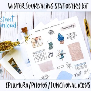 3 Bullet Journal & Planner Printable Set Winter Sticker Kit Bujo ...