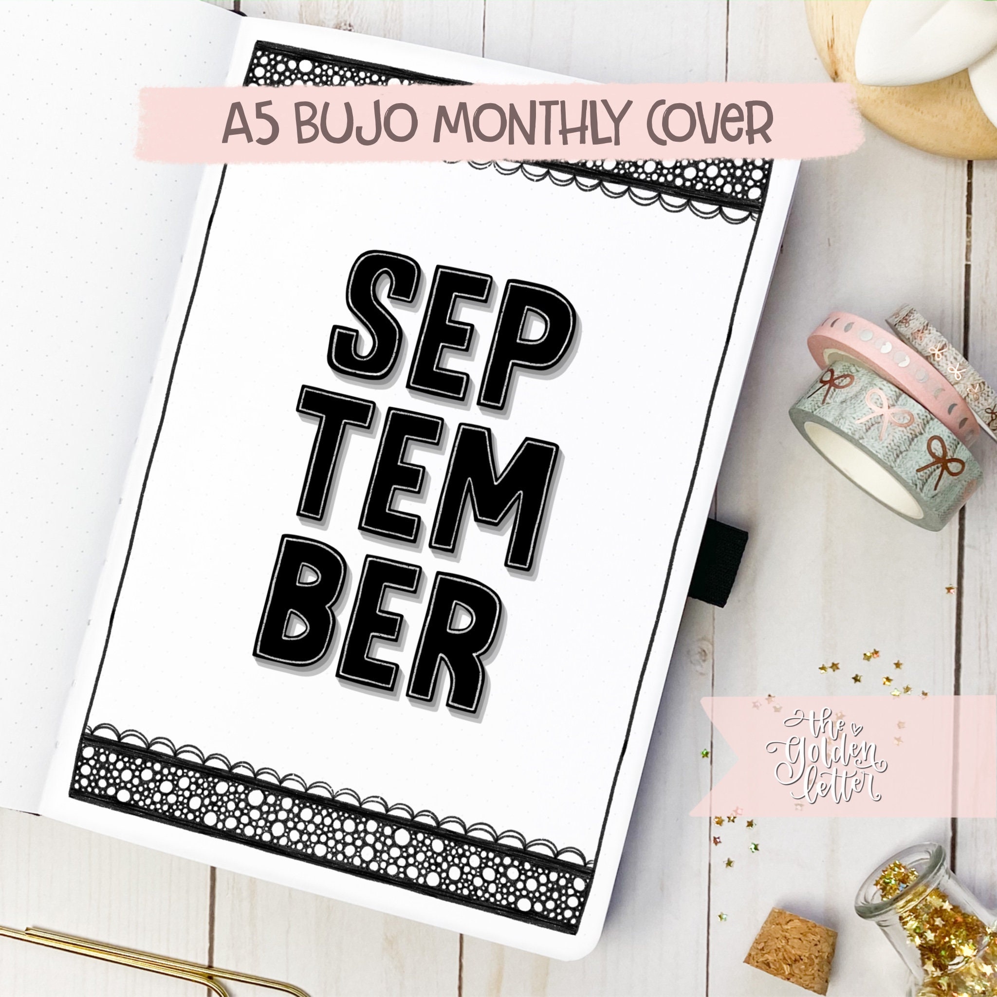 Monthly Planner Covers for A5 Planner/bullet Journal/art Journal