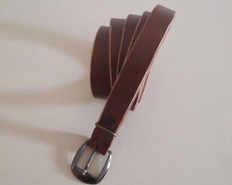 Leather belt, women's belt, classic belt