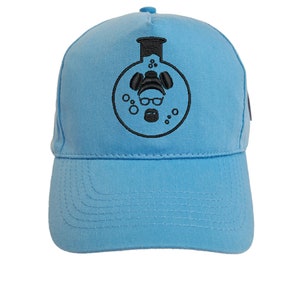 BB TV inspired Walter White Bottle Embroidered Baseball Cap Hat in 15 Colours and 25 Thread Colours