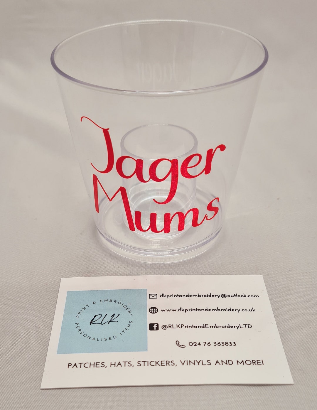 Personalised Jager Bomb Glass Jager Glass Bomb Glass Gift for Her Gift