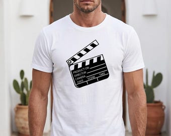 Clapper Board Printed Adult T Shirt Unisex