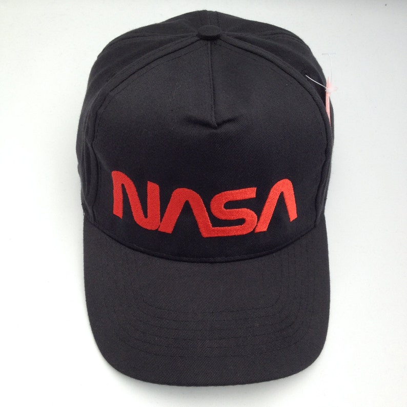 Nasa Space embroidered baseball Cap Red | Etsy