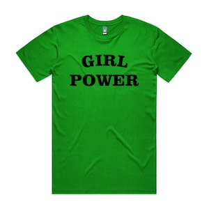 Girl Power Printed T Shirt In 10 Colours Side Feminist Shirt - Women Feminism Shirt - Female Empowerment - Girl Power