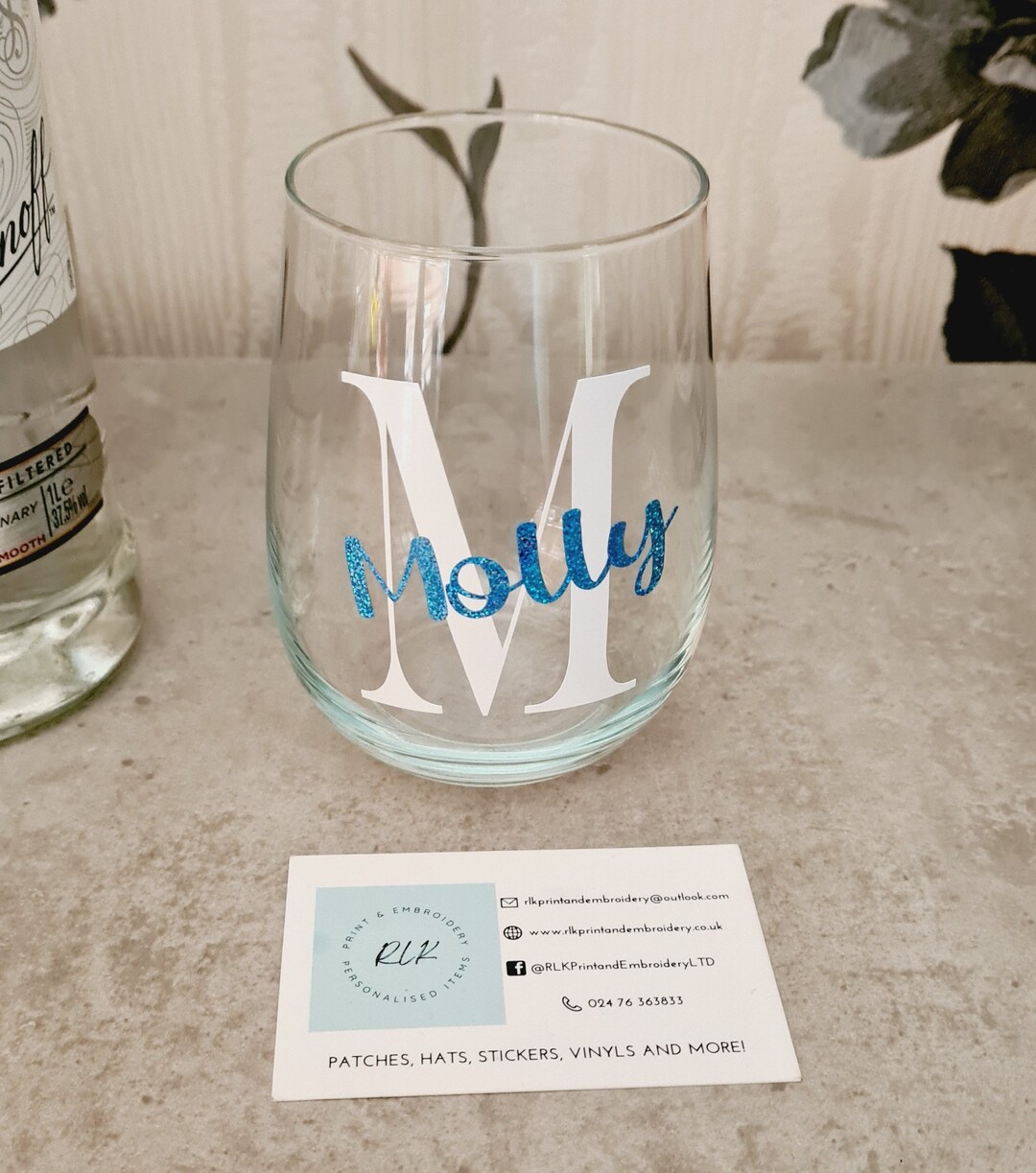 Personalised Stemless Wine Glasses Cocktail Glasses Home Bar Gift Stemless Glass Gift for Her