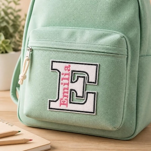 Personalised Embroidered Letter Name Patch - Iron On or Sew On