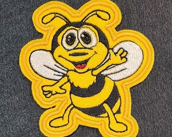 Kids fun Wasp Embroidered Patch | Iron On, Sew On | Sports Badge