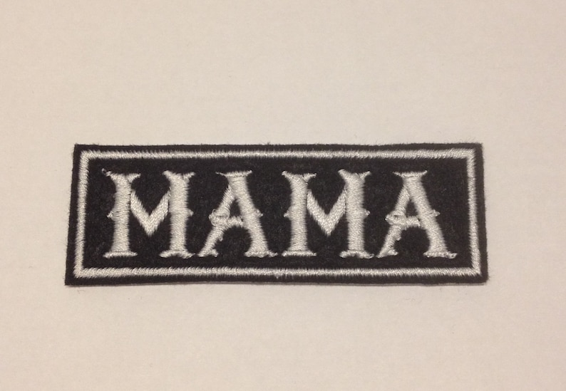 MAMA Embroidered Patch Badge Iron on or sew image 1