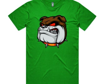 T-shirt Vendetta Inc. Homme VD-1304 - Imprimé Bouledogue Design Cool - Taille Normale Coupe Athlétique - Neuf Avec étiquette