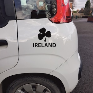 Ireland Shamrock Vinyl Car Wall Decal Sticker in 13 Colours
