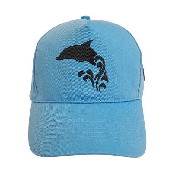 Dolphin Embroidered Baseball Cap Hat in 