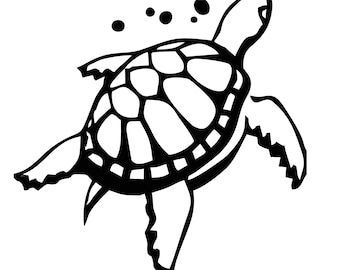 Turtle Vinyl Car Decal | Auto Window Sticker