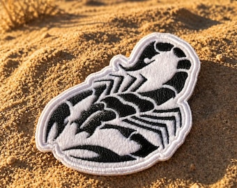 Scorpion Embroidered Iron-On Patch | Animal Badge