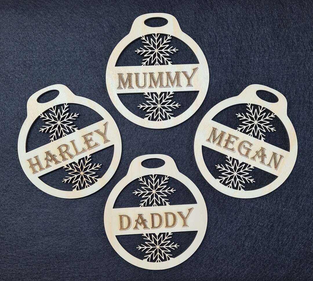 Personalised Wooden Christmas Tree Names Christmas Tree Etsy