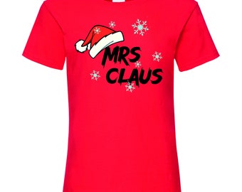 Mrs Claus T shirt 2022, Merry Christmas Shirts for Women Men, Festive T shirt, Funny Xmas Gifts for her