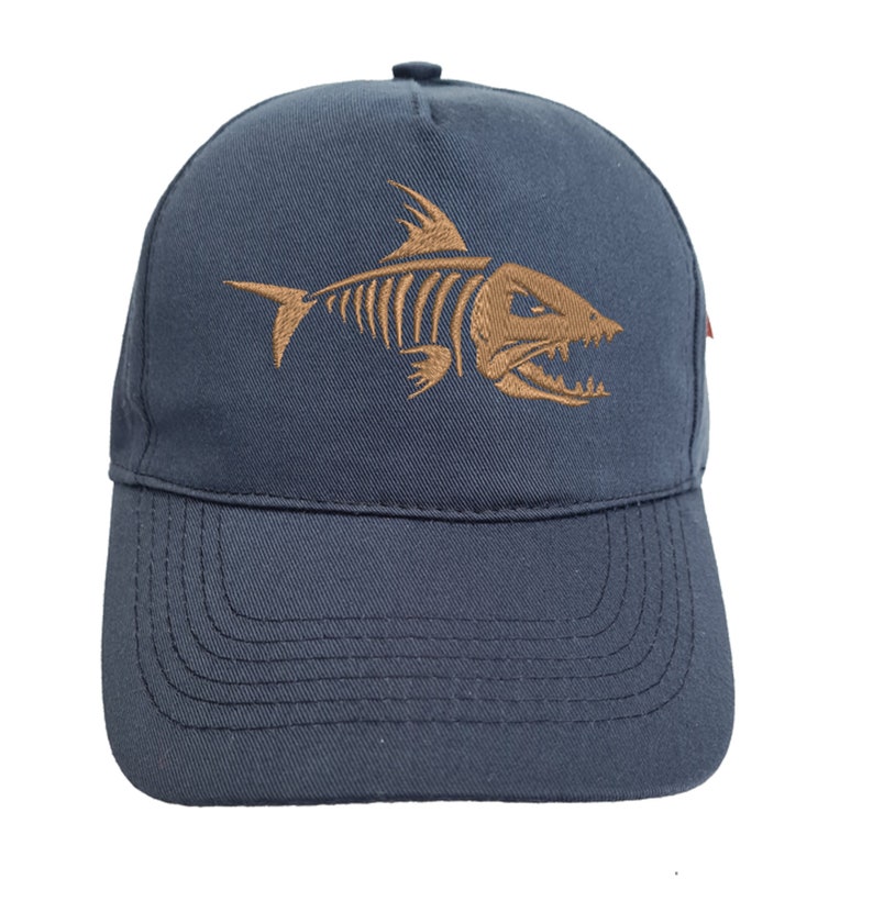 Devil Fish Skeleton Embroidered Base Ball Cap Hat in 15 | Etsy UK