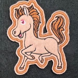 Horse Embroidered Patch Badge |  Iron on | Sew on | Children&#39;s Patch | Cute Badge| Personalised Badge | Custom | Horse