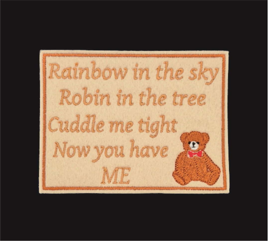 Personalised Embroidered Memory Bear Patch, Iron On/sew - Etsy