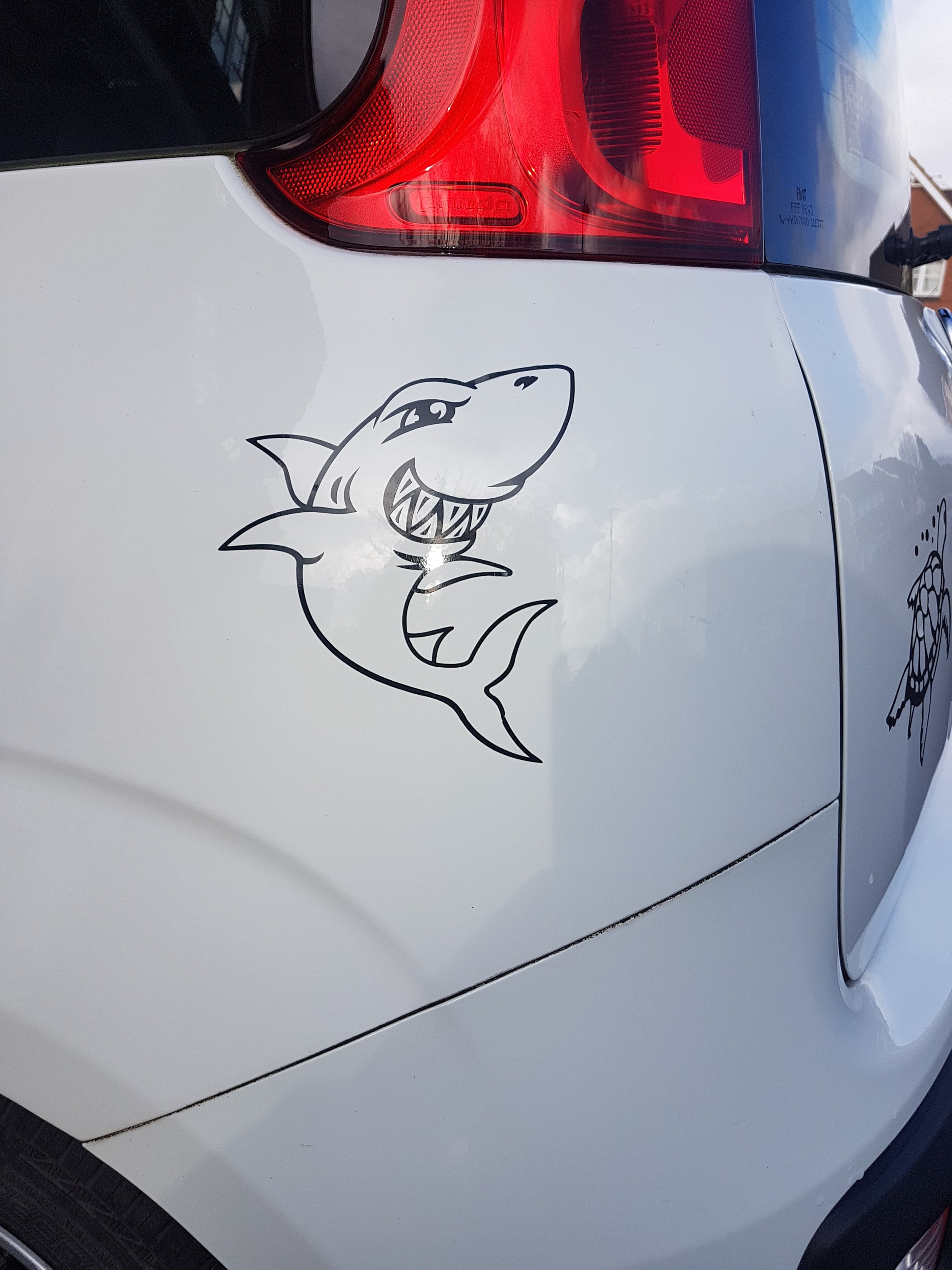 Shark Fun Vinyl Car Wall Decal Sticker in 12 Colours | Etsy