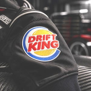 Drift King Embroidered Patch | JDM Car Badge