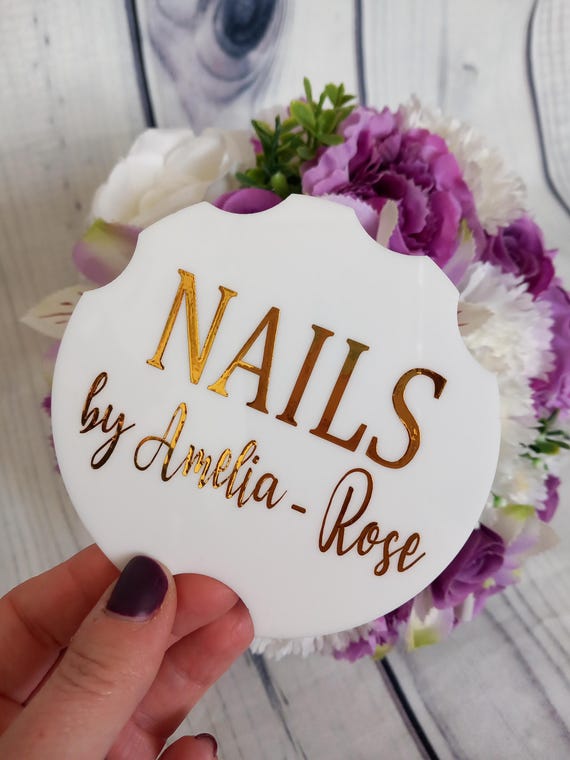 Personalised Nailfie Disc | Acrylic Nail Display Tool