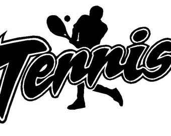 Tennis Car Vinyl Wall Decal Sticker Custom Design