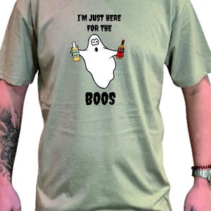 Boo scary Halloween DTG Printed shirt, ladies funny Halloween t shirt, Halloween Gift Shirt  Birthday, trick or treat, kids Halloween shirt