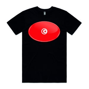 Drapeau tunisien imprimé t-shirt rétro unisexe adulte t-shirt drapeau patriotique t-shirt cadeau d'anniversaire pour lui papa femmes maman