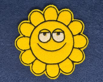Sunflower Embroidered Patch Badge