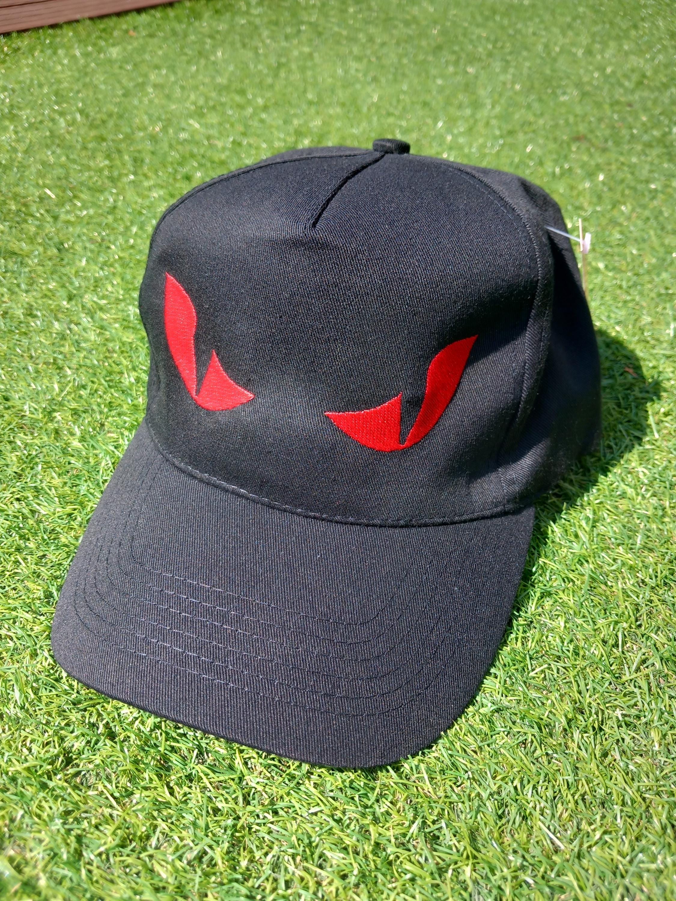 Casquette Baseball Cool Vent Noire Avec Liseré Rouge - Taille Unique